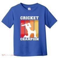Cricket Player Champion Toddler T-Shirt thumb 0