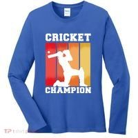 Cricket Player Champion Women's Long Sleeve Shirt thumb 0