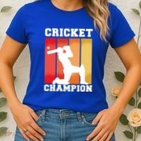 Cricket Player Champion Women's T-Shirt thumb 2