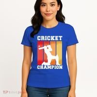 Cricket Player Champion Women's T-Shirt thumb 4