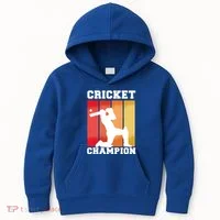 Cricket Player Champion Kids Hoodie thumb 0
