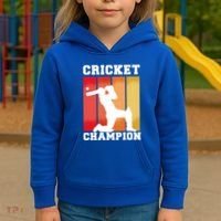 Cricket Player Champion Kids Hoodie thumb 3