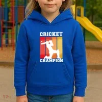 Cricket Player Champion Kids Hoodie thumb 3