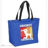 Cricket Player Champion Tote Bag thumb 2