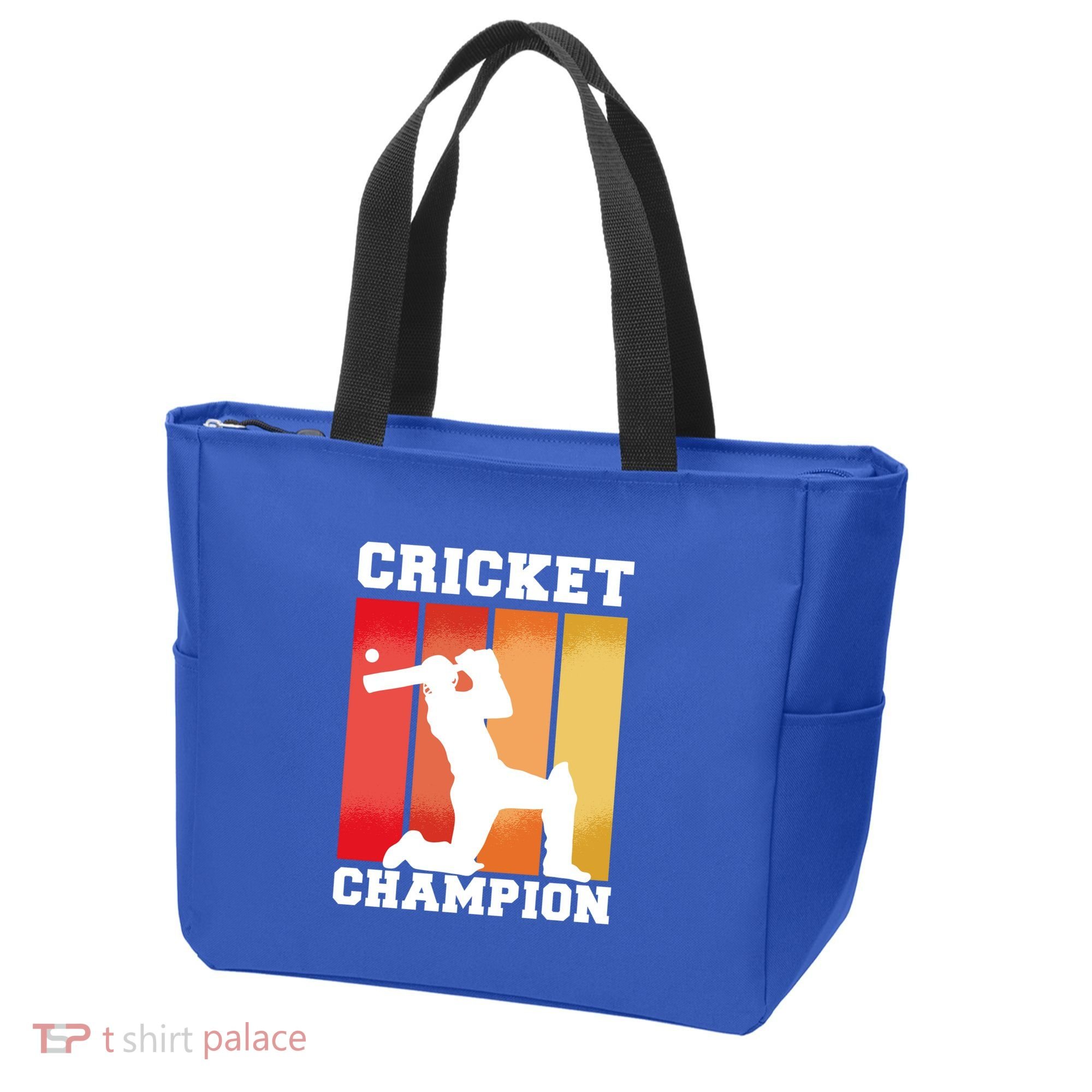 Cricket Player Champion Tote Bag