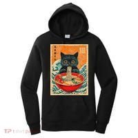 Cat Ramen Japanese Anime Funny Graphic Tees Kawaii Cat Women's Hoodie thumb 0