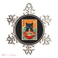 Cat Ramen Japanese Anime Funny Graphic Tees Kawaii Cat Ornament thumb 0