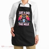 Cute Raccoon Just A Dad Who Always Came Back With The Milk Apron thumb 2