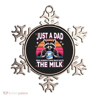 Cute Raccoon Just A Dad Who Always Came Back With The Milk Ornament