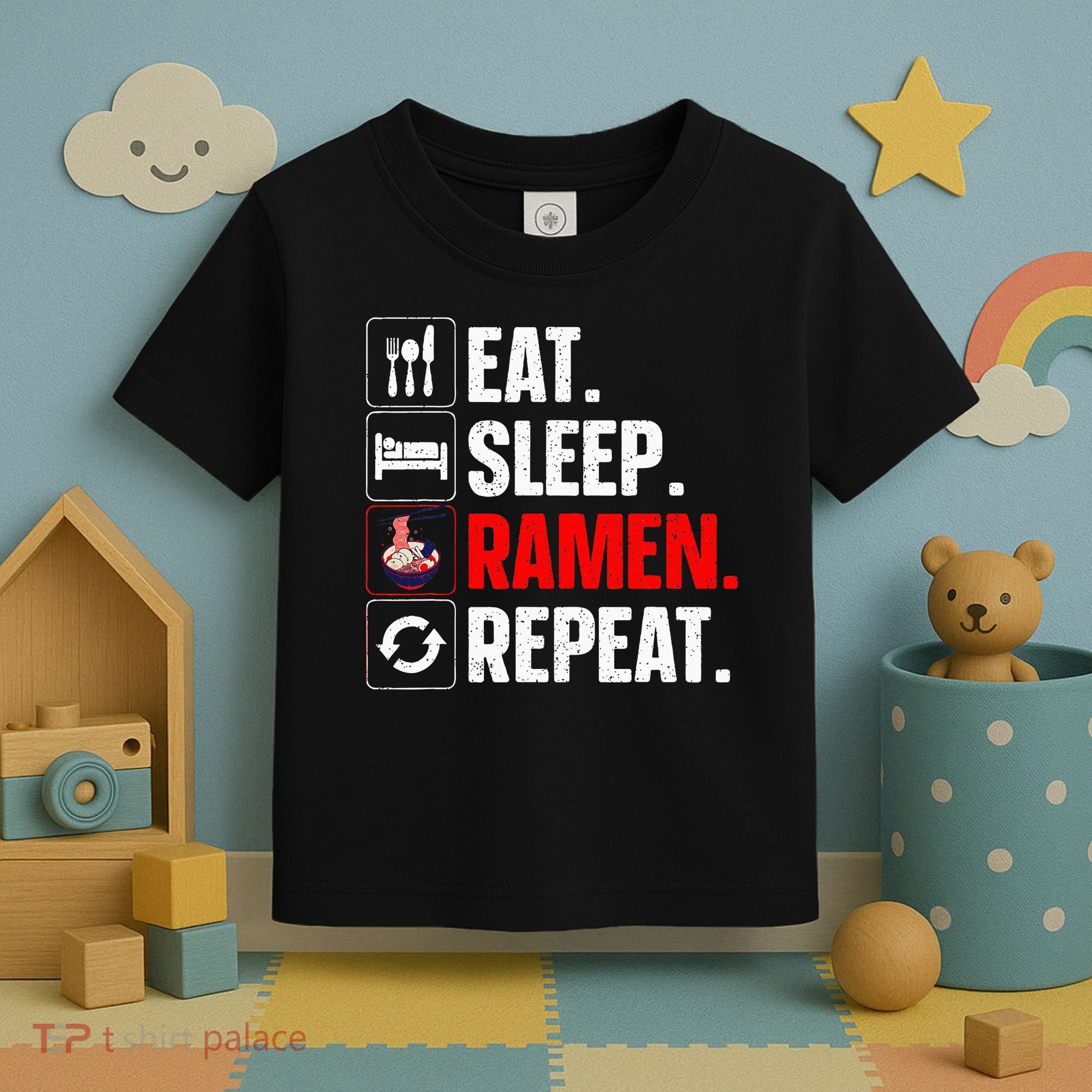 Cool Ramen Japanese Ramen Noodles Lover Toddler T-Shirt
