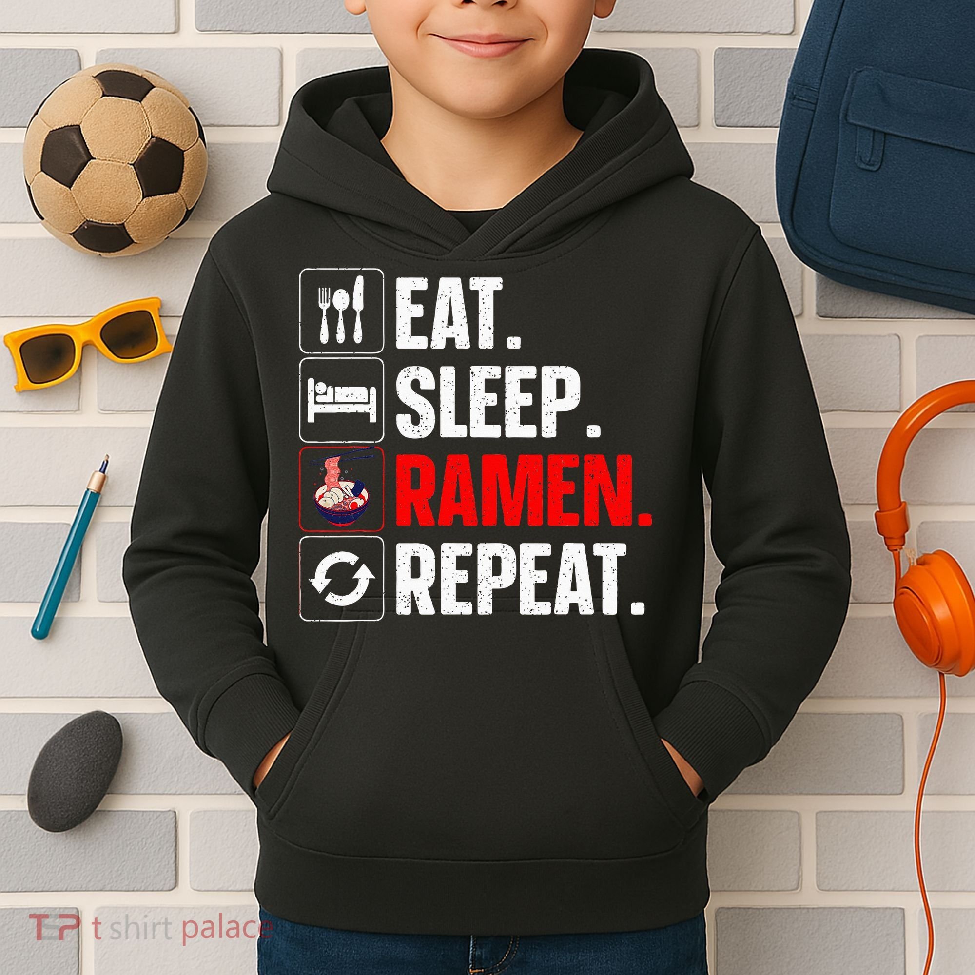 Cool Ramen Japanese Ramen Noodles Lover Kids Hoodie