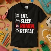 Cool Ramen Japanese Ramen Noodles Lover Kids T-Shirt thumb 3