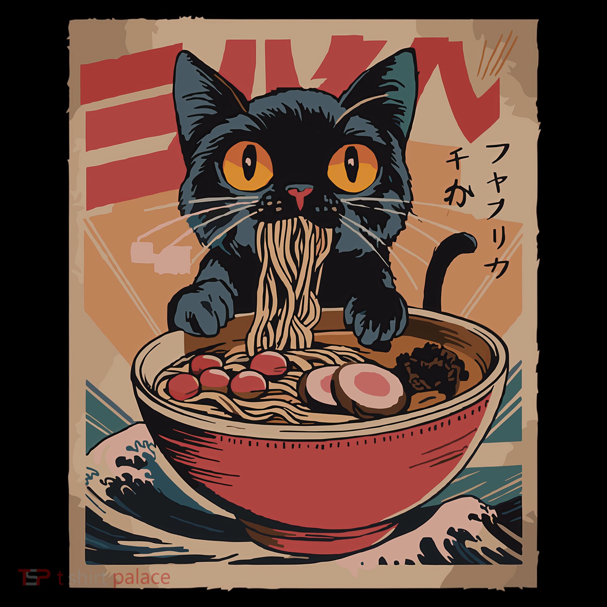 Cat Ramen Japanese Funny Graphic Kawaii Cat Anime Coffee Mug