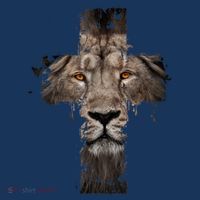 Christian Religious Jesus The Lion Of Judah Cross Retro Women's Hoodie thumb 2