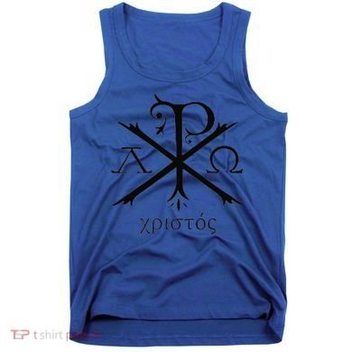 Chi Rho Jesus Christ Christian Ancient Monogram Gift Tank Top