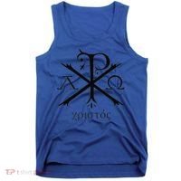 Chi Rho Jesus Christ Christian Ancient Monogram Gift Tank Top thumb 0