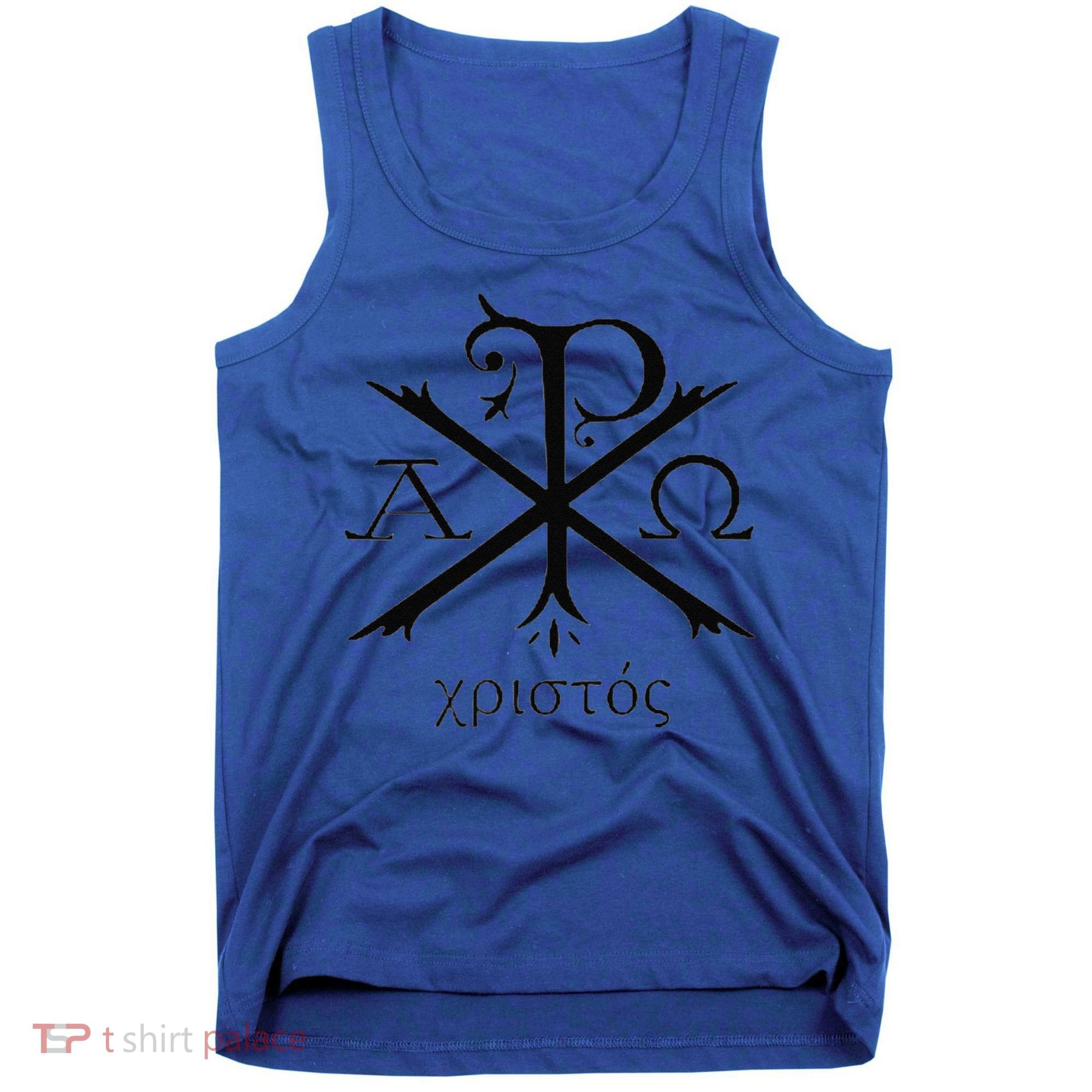 Chi Rho Jesus Christ Christian Ancient Monogram Gift Tank Top
