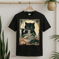 Cat Ramen Japanese Funny Graphic Kawaii Cat Anime Gifts T-Shirt thumb 2
