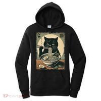 Cat Ramen Japanese Funny Graphic Kawaii Cat Anime Gifts Women's Hoodie thumb 0