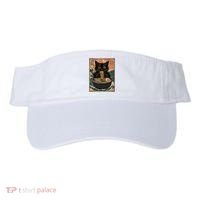 Cat Ramen Japanese Art Great Wave Kanagawa Funny Graphic Visor thumb 0
