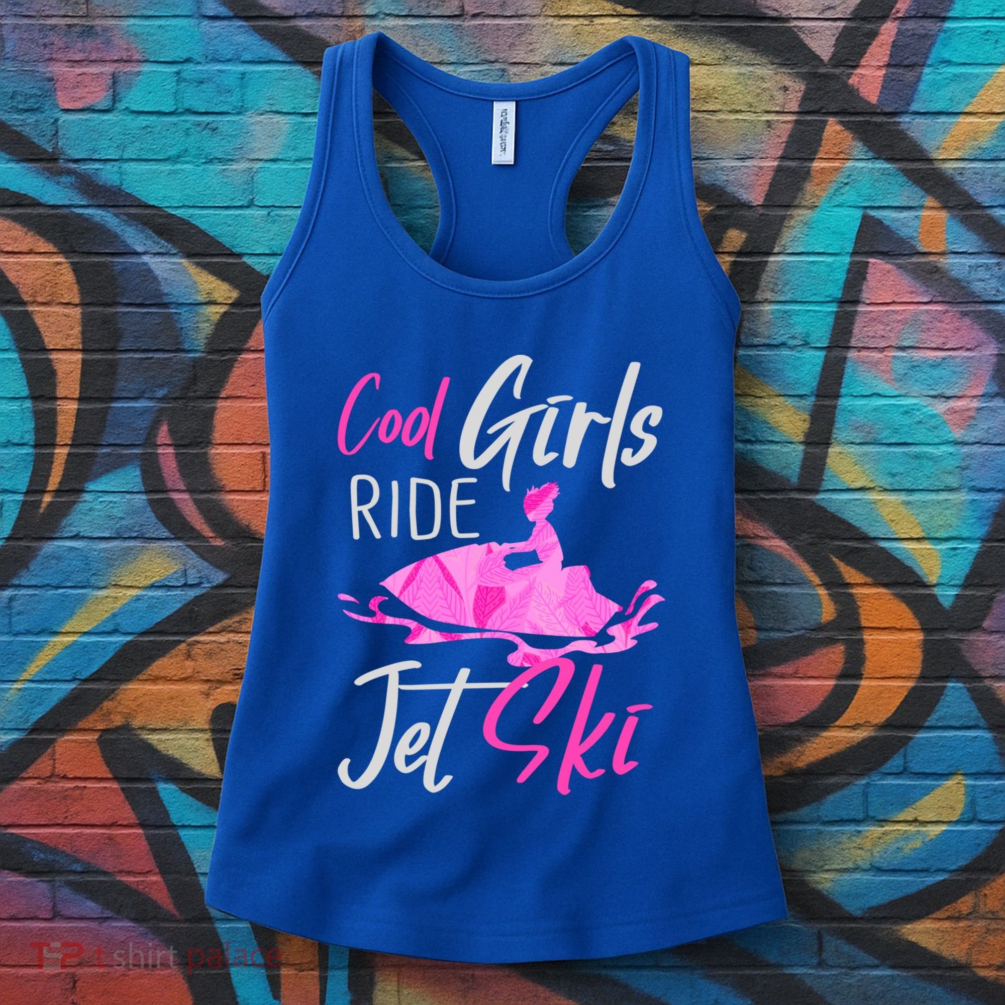 Cool Ride Jet Ski Water Sport Funny Jetski Cute Gift Women's Tank Top