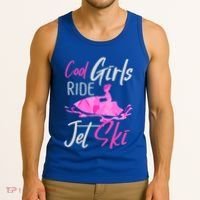 Cool Ride Jet Ski Water Sport Funny Jetski Cute Gift Tank Top thumb 3