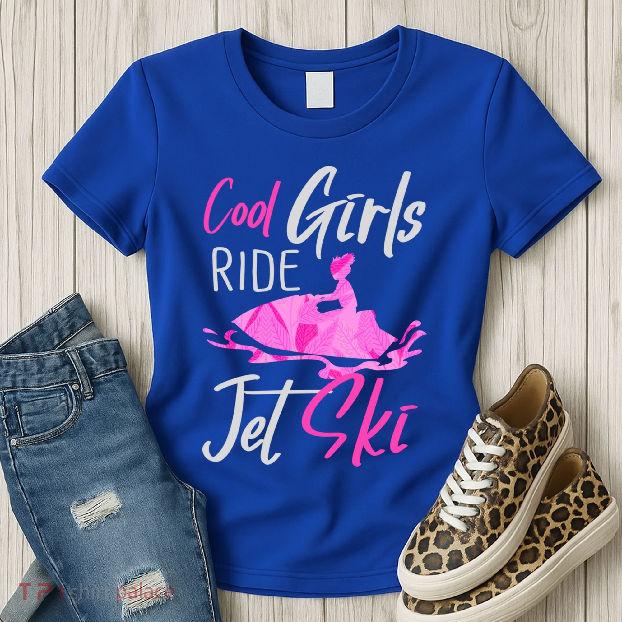 Cool Ride Jet Ski Water Sport Funny Jetski Cute Gift Women's T-Shirt