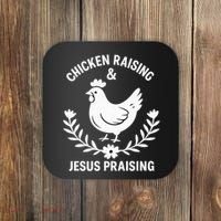 Chicken Raising & Jesus Praising Coaster thumb 0