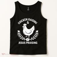 Chicken Raising & Jesus Praising Tank Top thumb 2