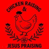 Chicken Raising & Jesus Praising Santa Hat thumb 1