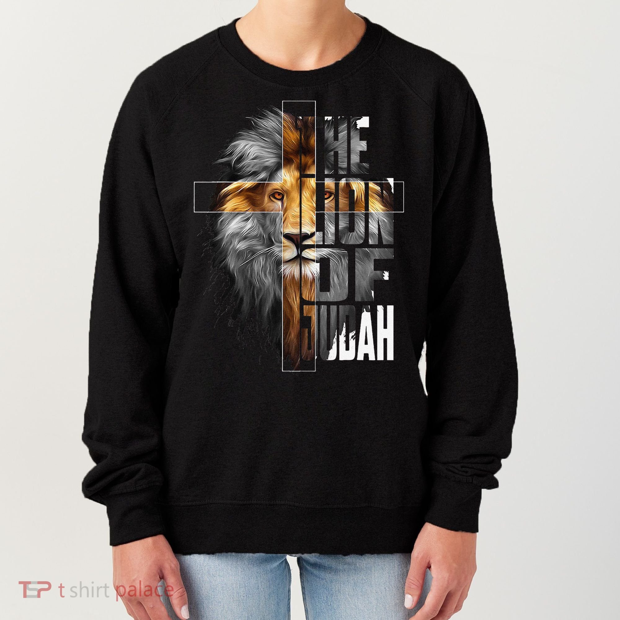 Christian Religious Jesus The Lion Of Judah Easter Yeshua Women's Sweatshirt