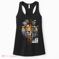 Christian Religious Jesus The Lion Of Judah Easter Yeshua Women's Tank Top thumb 0