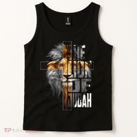 Christian Religious Jesus The Lion Of Judah Easter Yeshua Tank Top thumb 2