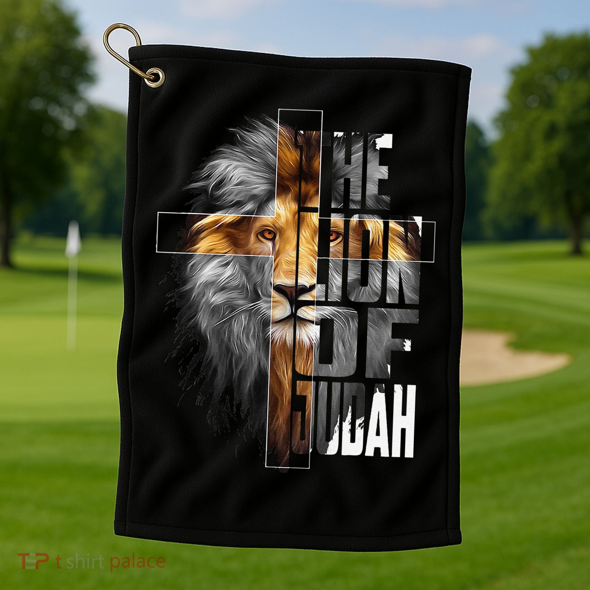 Christian Religious Jesus The Lion Of Judah Easter Yeshua Golf Towel