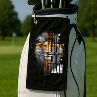 Christian Religious Jesus The Lion Of Judah Easter Yeshua Golf Towel thumb 2