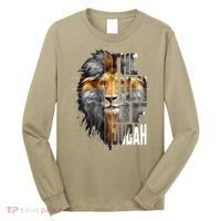 Christian Religious Jesus The Lion Of Judah Easter Yeshua Long Sleeve Shirt thumb 0