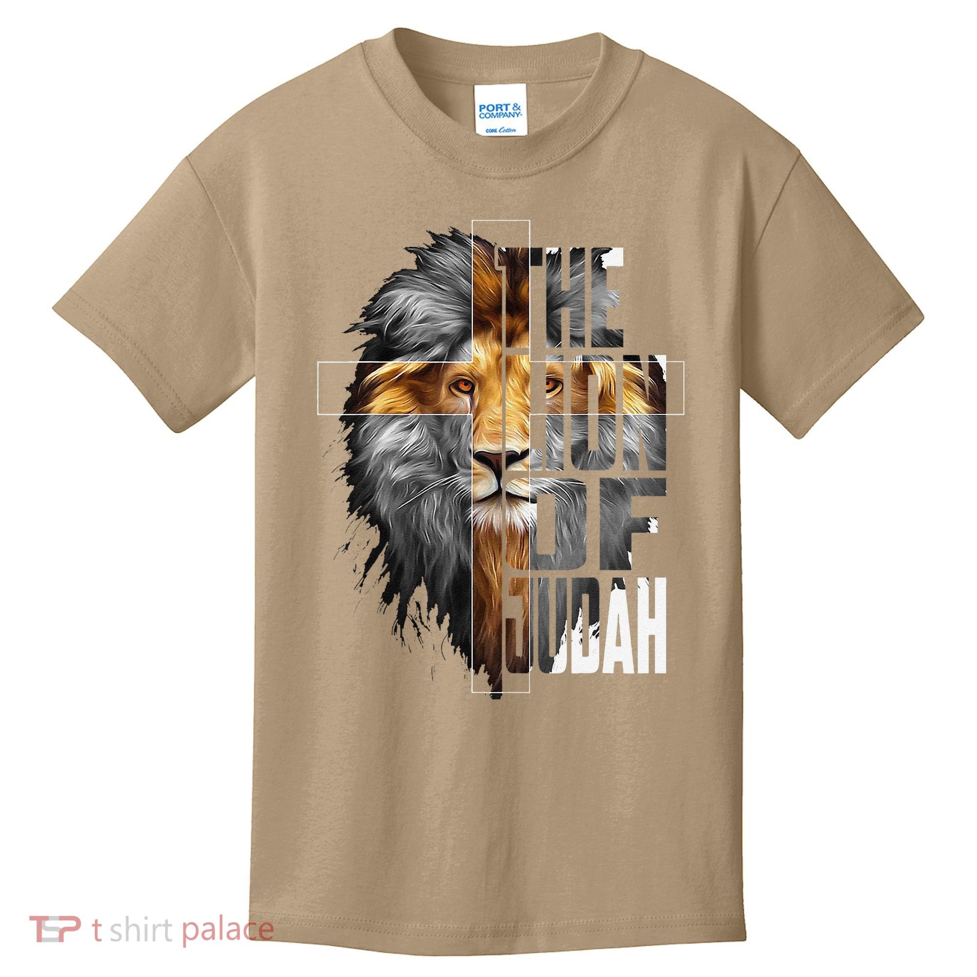 Christian Religious Jesus The Lion Of Judah Easter Yeshua Kids T-Shirt