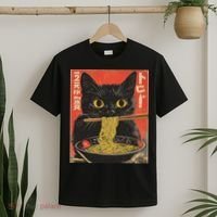 Cat Ramen Japanese Funny Anime S Kawaii Cat Women T-Shirt thumb 2