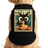 Cat Ramen Japanese Funny Japanese Kawaii Anime Doggie Tank thumb 0