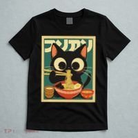 Cat Ramen Japanese Funny Japanese Kawaii Anime T-Shirt thumb 5