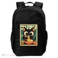 Cat Ramen Japanese Funny Japanese Kawaii Anime Backpack thumb 0