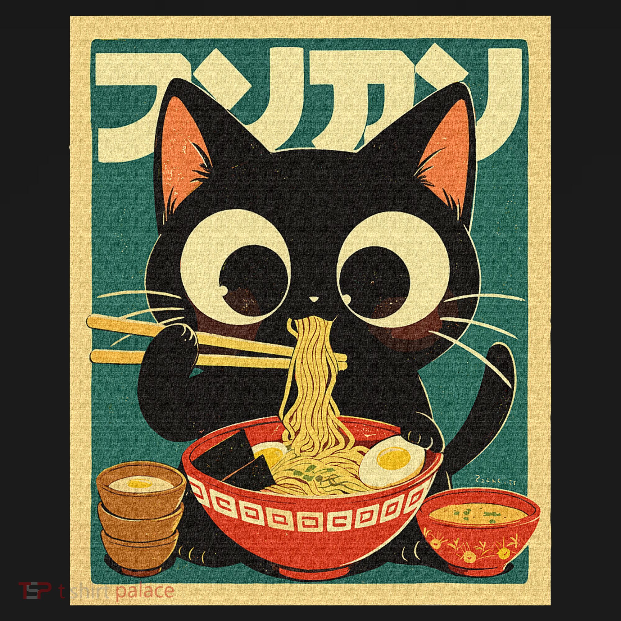 Cat Ramen Japanese Funny Japanese Kawaii Anime Backpack