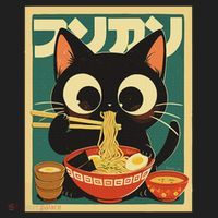 Cat Ramen Japanese Funny Japanese Kawaii Anime Beanie thumb 2
