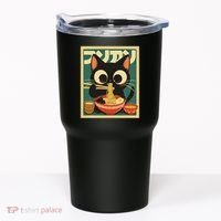 Cat Ramen Japanese Funny Japanese Kawaii Anime Tumbler thumb 0