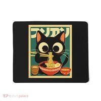 Cat Ramen Japanese Funny Japanese Kawaii Anime Mousepad thumb 0
