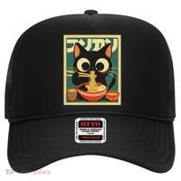 Cat Ramen Japanese Funny Japanese Kawaii Anime Hat thumb 0