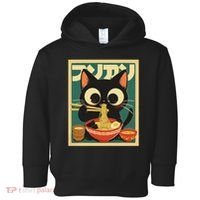 Cat Ramen Japanese Funny Japanese Kawaii Anime Toddler Hoodie thumb 0