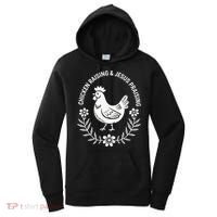 Chicken Raising & Jesus Praising Women's Hoodie thumb 0