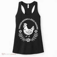 Chicken Raising & Jesus Praising Women's Tank Top thumb 0