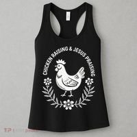 Chicken Raising & Jesus Praising Women's Tank Top thumb 3